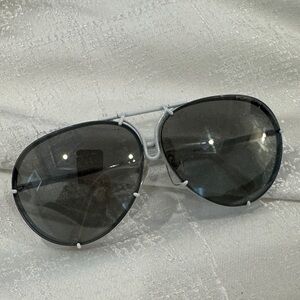 Porsche Design Gray Aviator Sunglasses